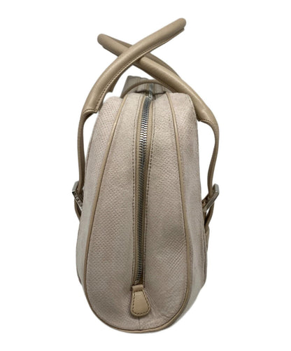 LOEWE Hand Bag Tote Purse Beige Authentic