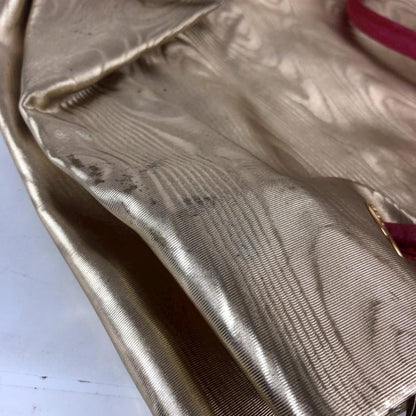 LOEWE Hand Bag Tote Purse Anagram Gold Authentic