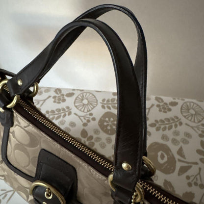 COACH Hand Shoulder Bag Tote Purse 2way Signature Authentic