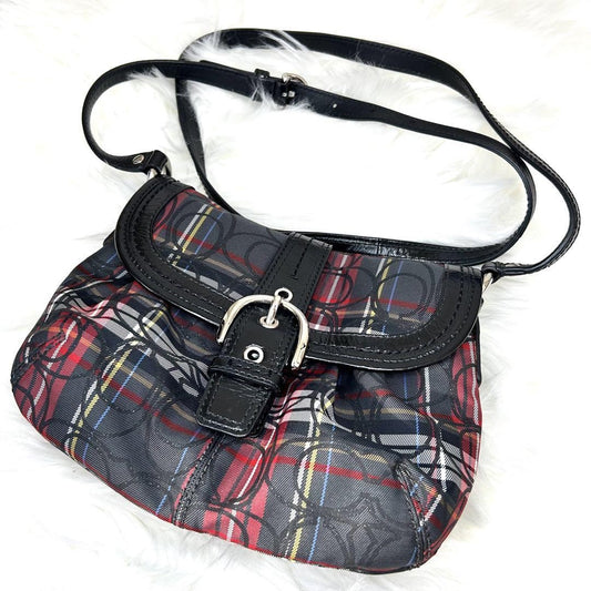 COACH Shoulder Bag Purse Soho Multicolor Authentic