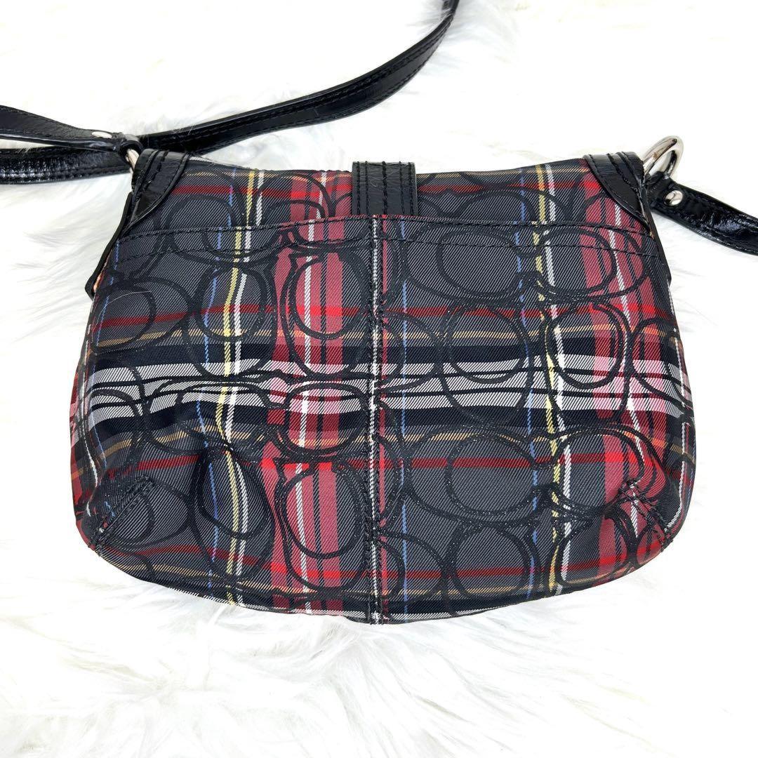 COACH Shoulder Bag Purse Soho Multicolor Authentic