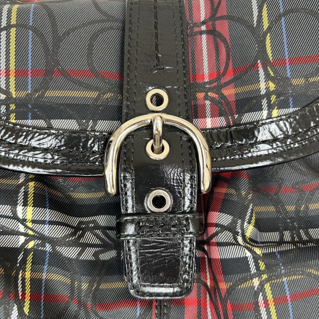 COACH Shoulder Bag Purse Soho Multicolor Authentic