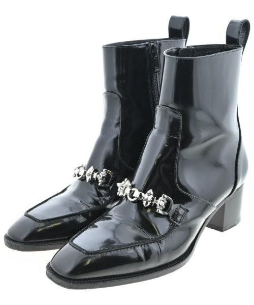 Christian Louboutin Short Boots Shoes EU 37 US 7 Black Authentic
