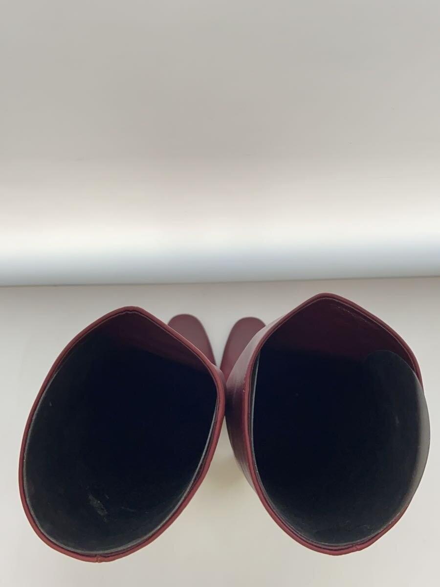 GUCCI Long Boots Shoes EU 38 US 8 Leather Bordeaux Authentic