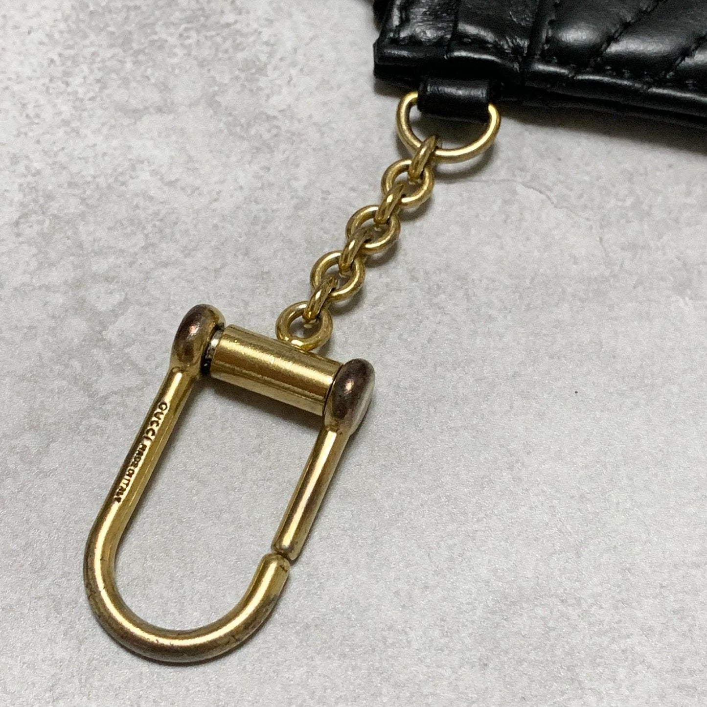 GUCCI Wallet Marmont Quilted GG Coin Case Key Pouch Card Holder Compact Purse