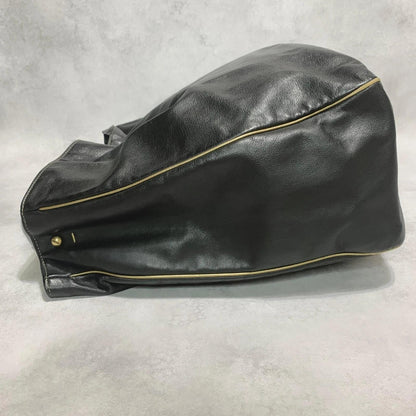 Yves Saint Laurent Shoulder Bag YSL Cassandra Purse Black Gold Women's Used