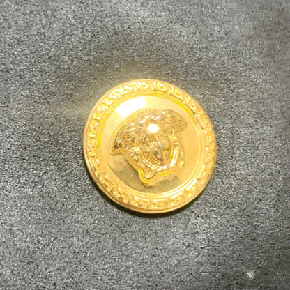 VERSACE Bag Medusa Vanity Vanity Pouch Purse Hand  Black Gold Authentic