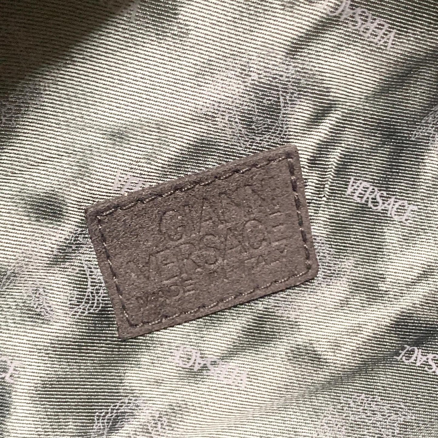 VERSACE Bag Medusa Vanity Vanity Pouch Purse Hand  Black Gold Authentic