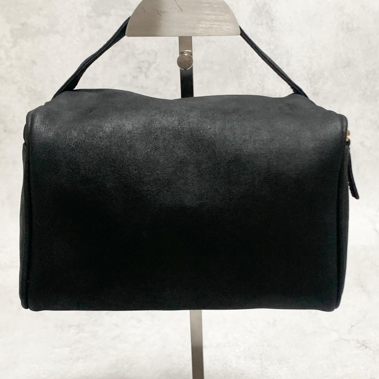 VERSACE Bag Medusa Vanity Vanity Pouch Purse Hand  Black Gold Authentic