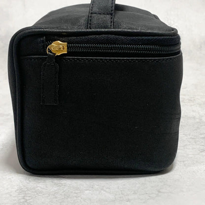 VERSACE Bag Medusa Vanity Vanity Pouch Purse Hand  Black Gold Authentic