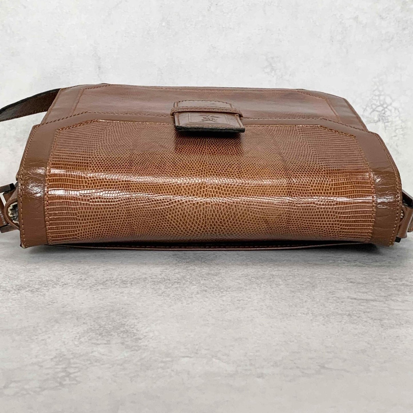 Yves Saint Laurent  Bag Shoulder YSL Cassandra Logo Brown Authentic Leather