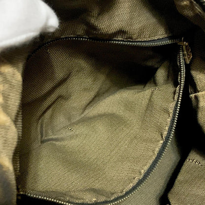 FENDI Bag Zucca FF Vanity Pouch Purse Hand Canvas Brown Used Authentic