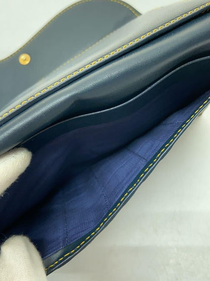Christian Dior Flap Wallet Long Purse Trotter Saddle Canvas Authentic