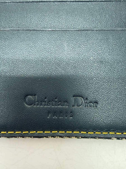 Christian Dior Flap Wallet Long Purse Trotter Saddle Canvas Authentic