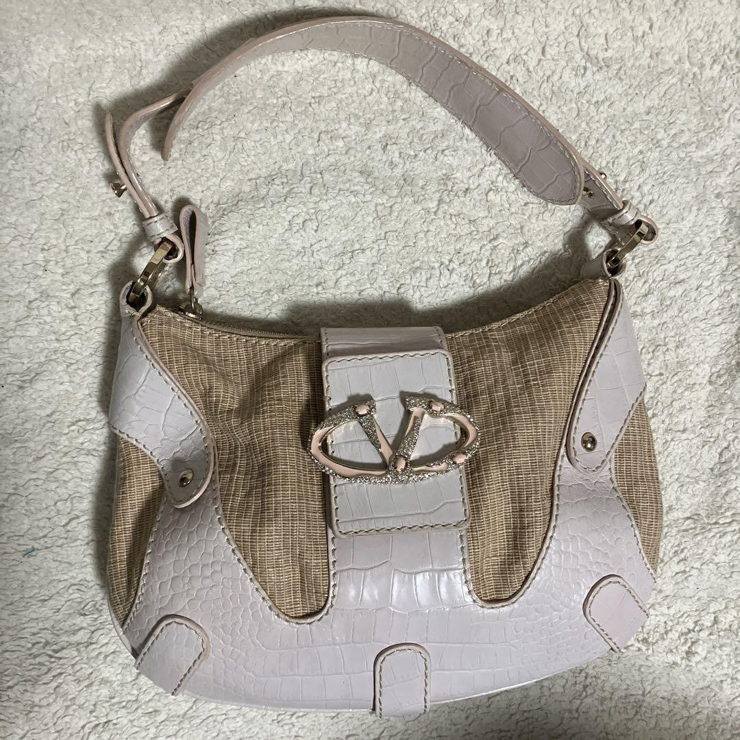 Valentino Garavani Hand Bag Tote Purse Logo Authentic