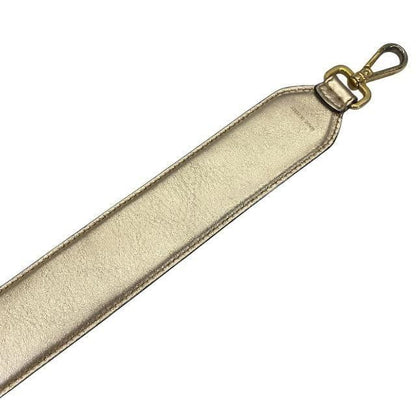 FENDI Shoulder Strap Strap you Belt FF Zucca Leather Pink Gold Authentic