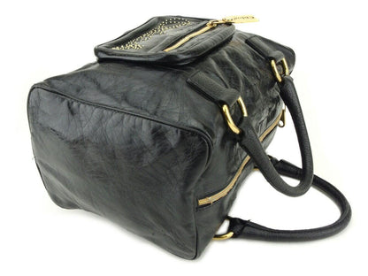 Chloe Hand Bag Tote Purse Studs Black Authentic