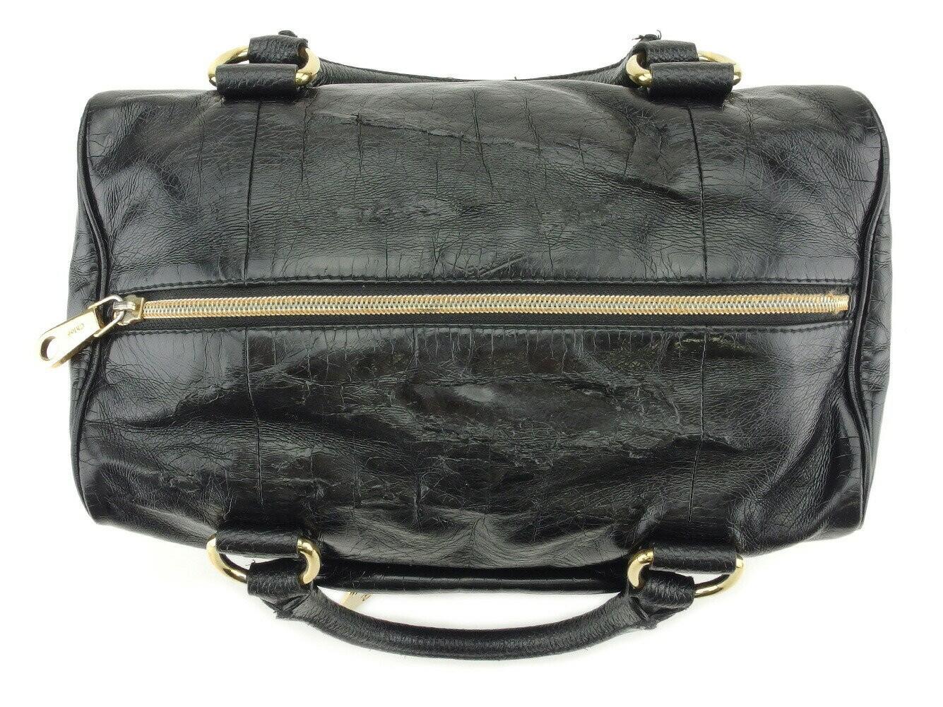 Chloe Hand Bag Tote Purse Studs Black Authentic