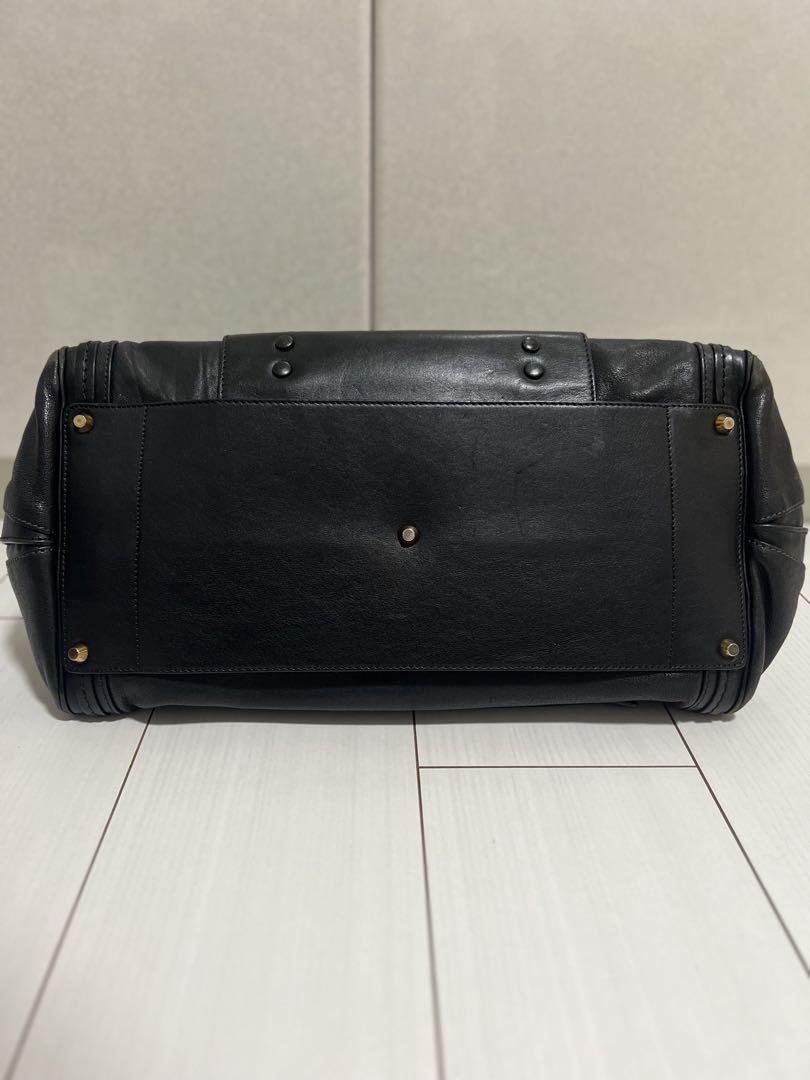 Chloe Hand Shoulder Bag Tote Purse Alice 2way Leather Black Authentic