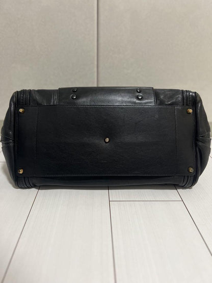 Chloe Hand Shoulder Bag Tote Purse Alice 2way Leather Black Authentic