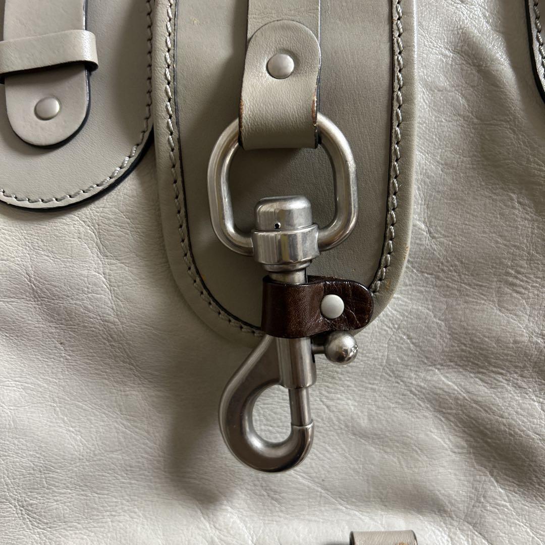 Chloe Hand Bag Tote Purse Leather Beige Authentic