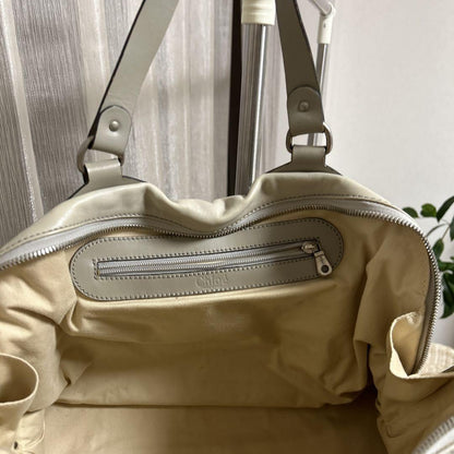 Chloe Hand Bag Tote Purse Leather Beige Authentic