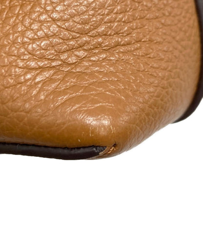 Chloe Suede Mini Shoulder Bag JOAN MINI brown gold leather Women's Used Auth