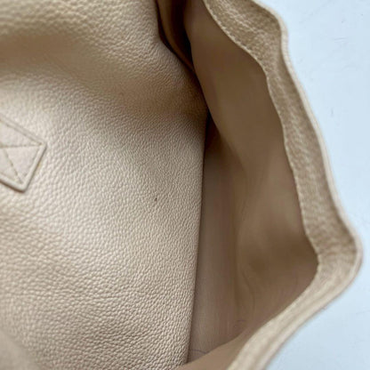 Christian Dior Shoulder Bag Purse Cannage Leather Beige Authentic