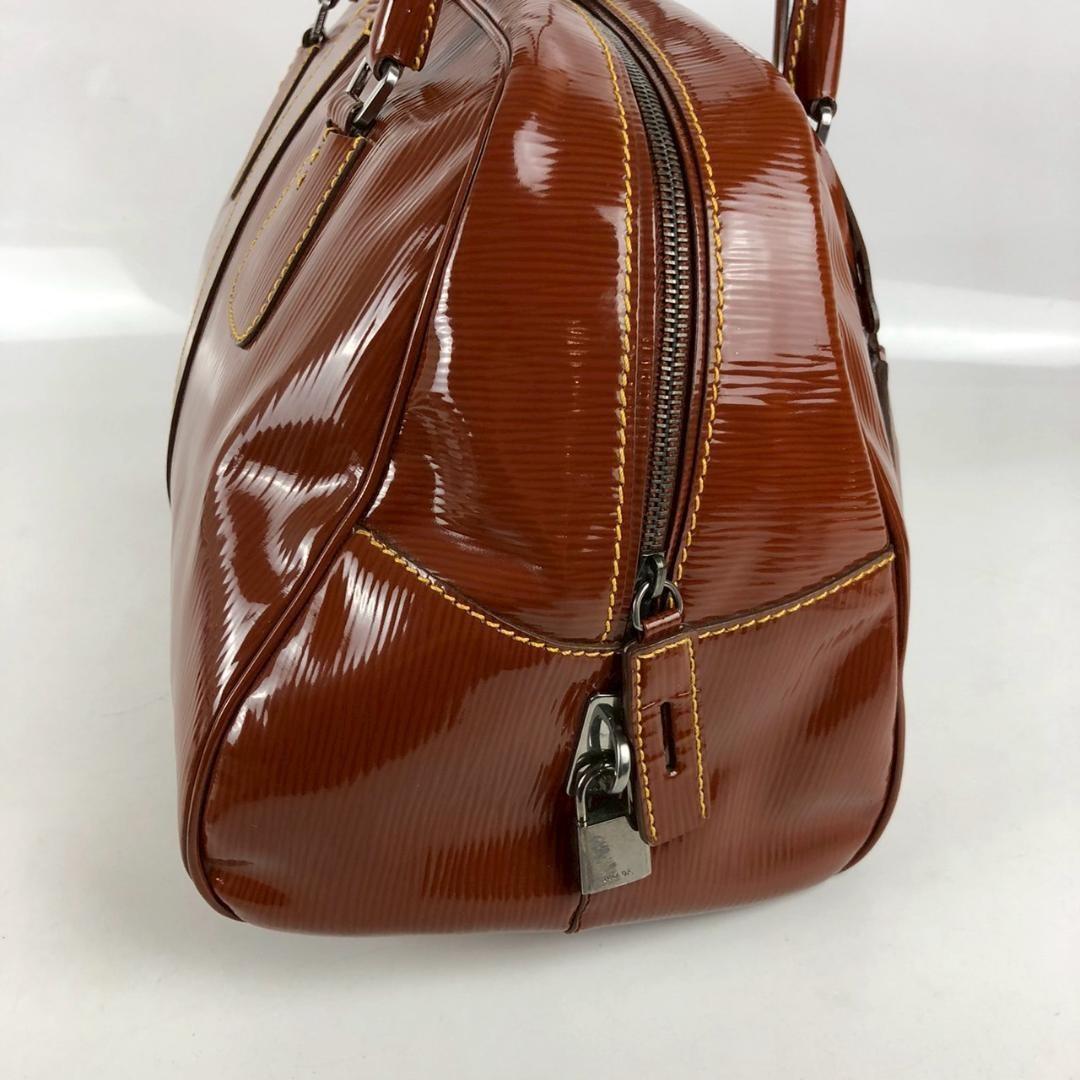 PRADA Hand Bag Tote Purse Logo Brown Authentic