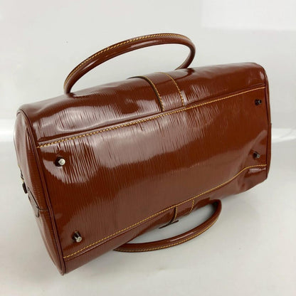 PRADA Hand Bag Tote Purse Logo Brown Authentic