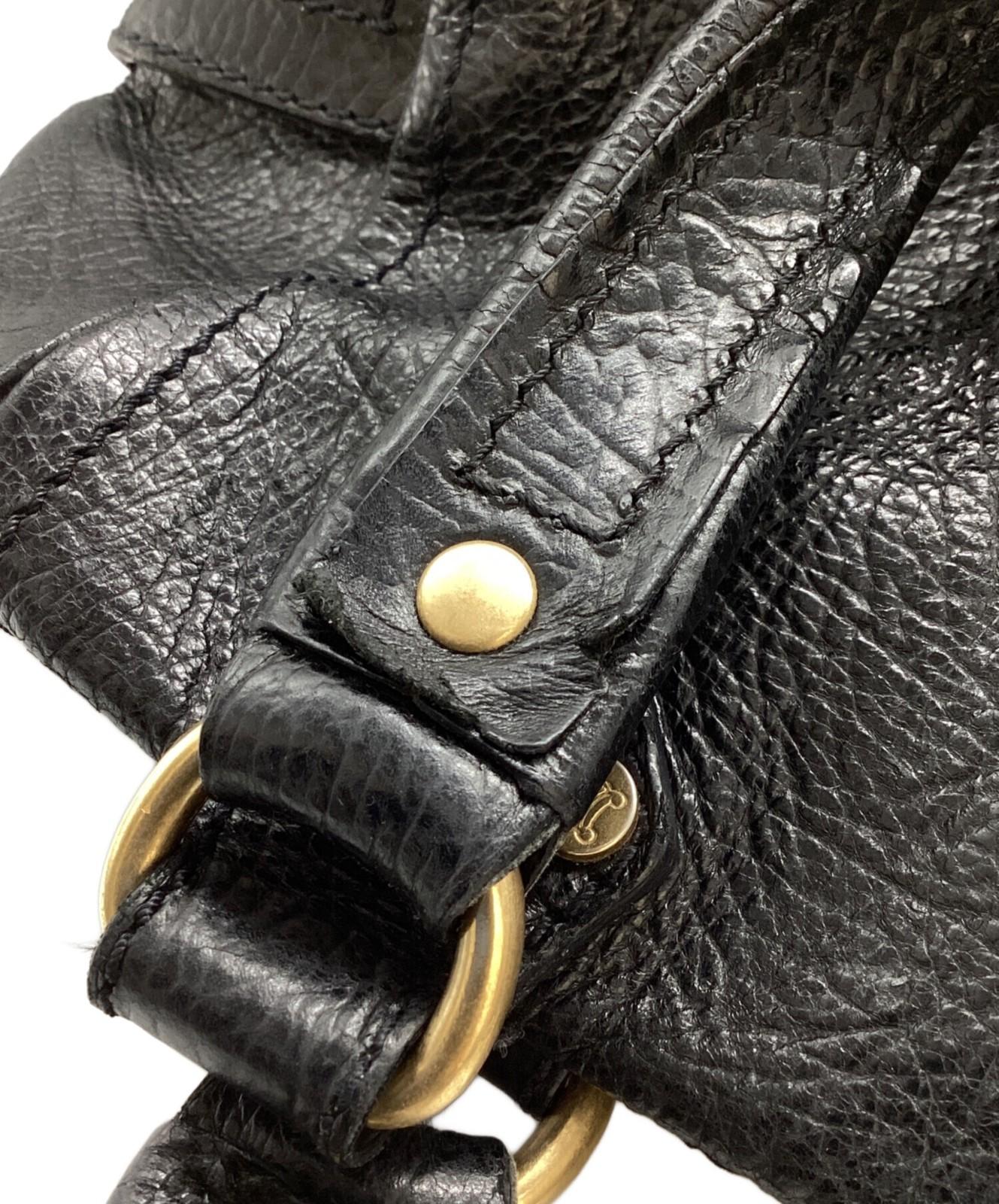 CELINE Hand Bag Tote Purse Boogie Black Authentic