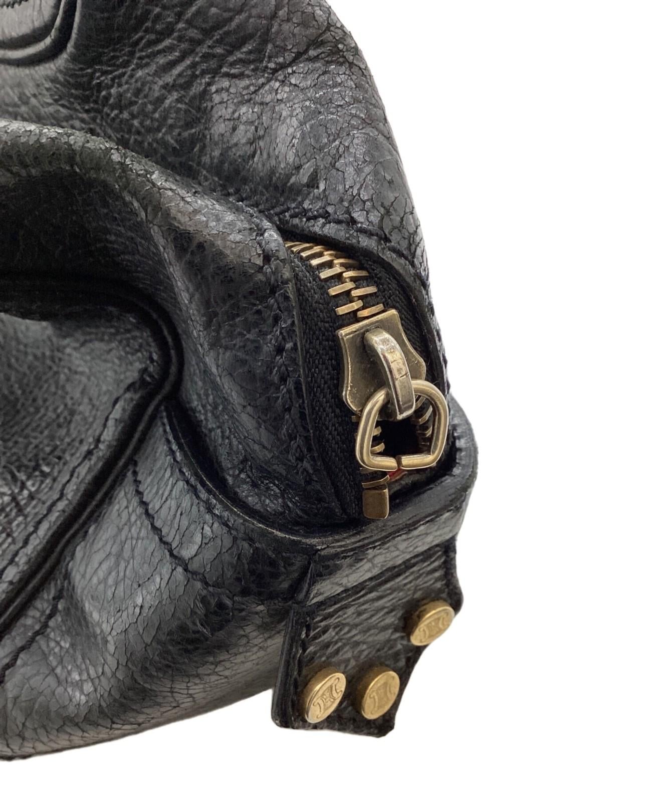 CELINE Hand Bag Tote Purse Boogie Black Authentic