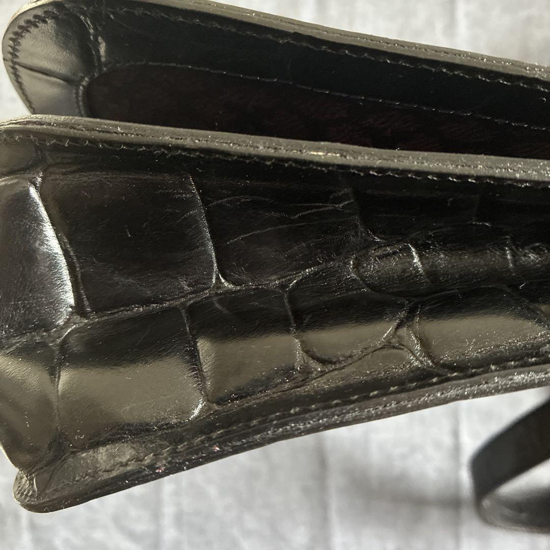 MULBERRY Shoulder Bag Purse Logo Leather Authentic