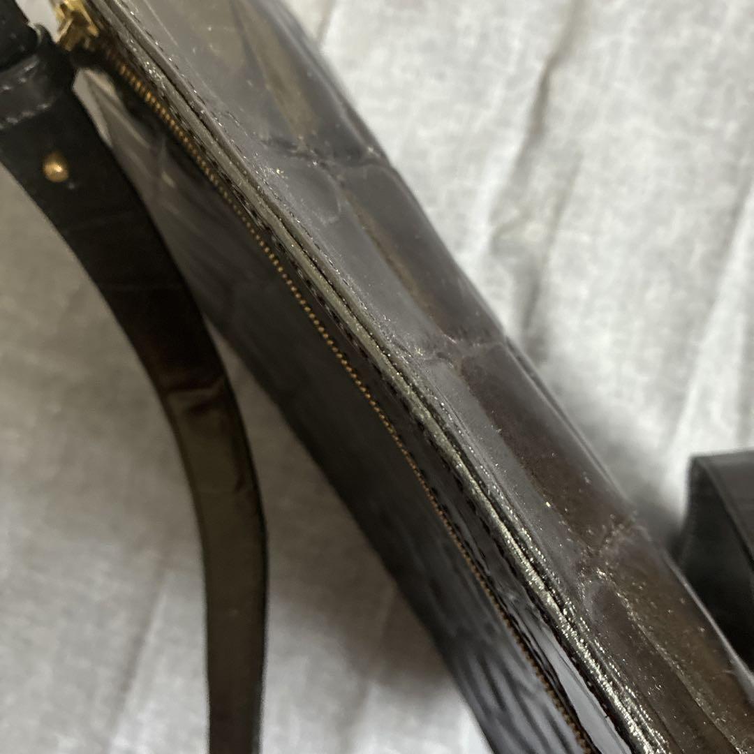 MULBERRY Shoulder Bag Purse Logo Leather Authentic