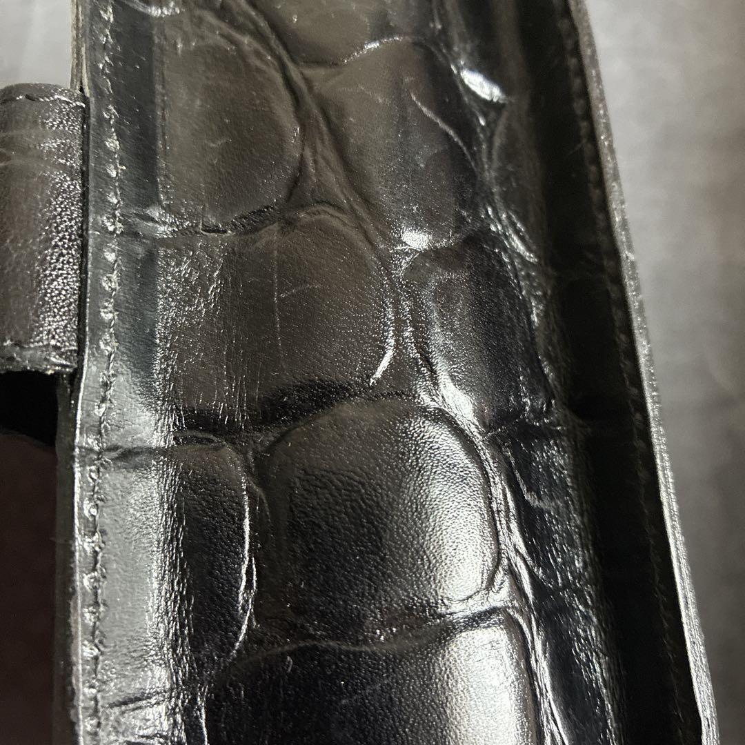 MULBERRY Shoulder Bag Purse Logo Leather Authentic