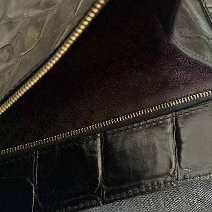 MULBERRY Shoulder Bag Purse Logo Leather Authentic