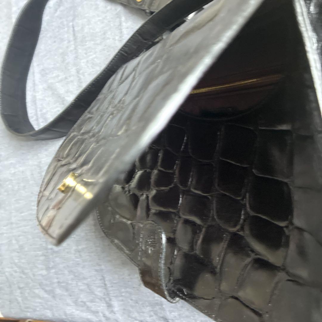 MULBERRY Shoulder Bag Purse Logo Leather Authentic