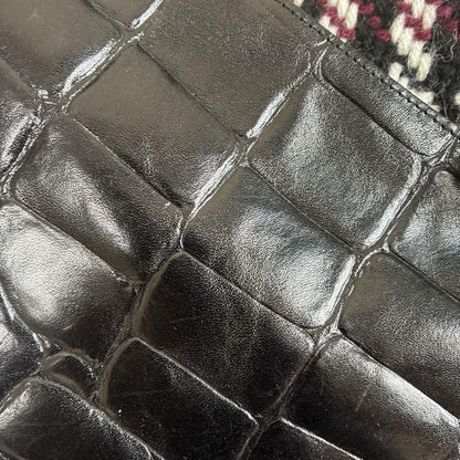 MULBERRY Shoulder Bag Purse Logo Leather Authentic