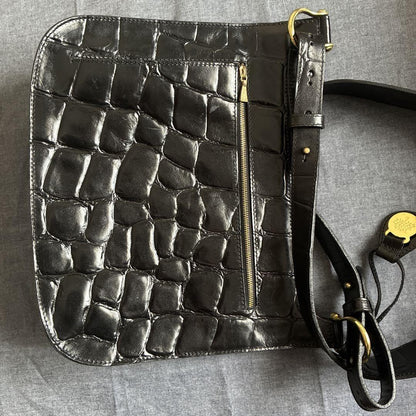 MULBERRY Shoulder Bag Purse Logo Leather Authentic