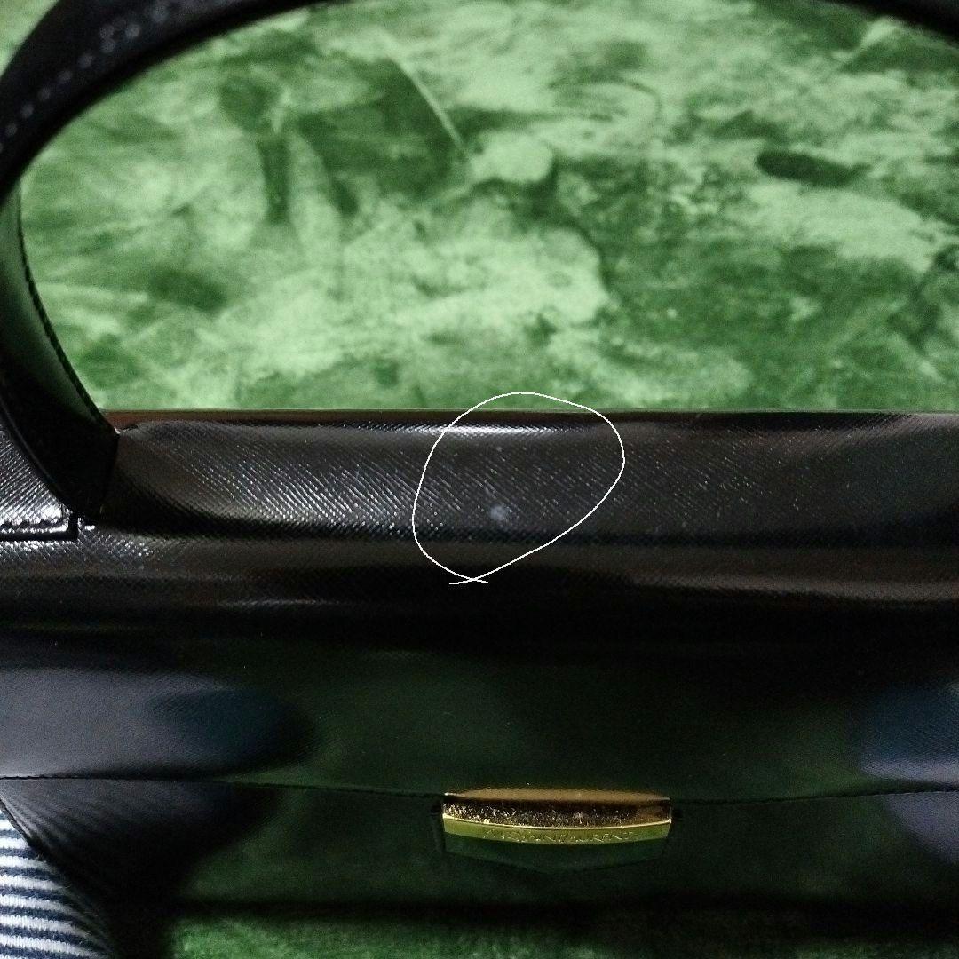 Saint Laurent Hand Bag Tote Purse Logo Leather Black Authentic