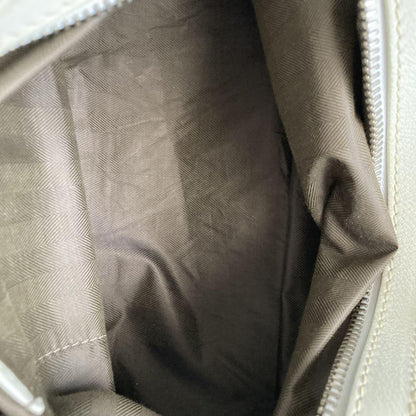 MULBERRY Hand Bag Tote Purse Turn Lock Leather White Authentic