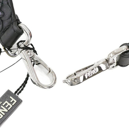 FENDI Shoulder Strap Belt Leather Black Authentic