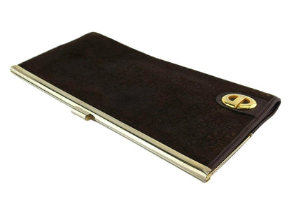 Christian Dior Clutch Bag Second Bag Trotter Brown Authentic