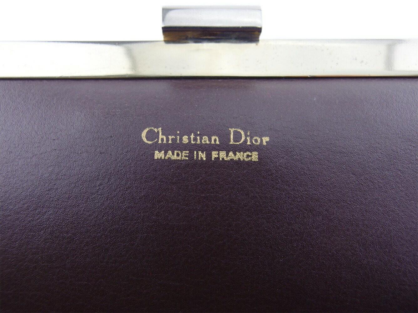 Christian Dior Clutch Bag Second Bag Trotter Brown Authentic