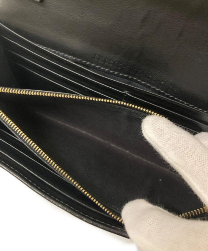 FENDI Shoulder Bag Purse Chain Wallet Black Authentic