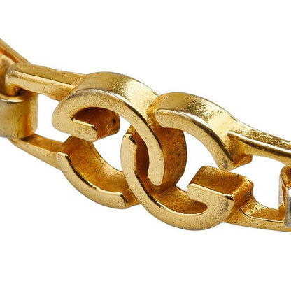 GUCCI Bracelet Bangle Interlocking G Beige Gold Women Accessory Authentic