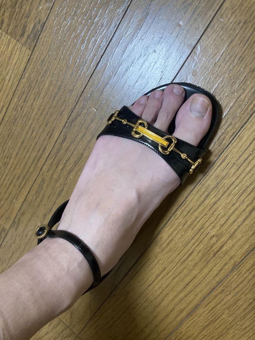GUCCI Sandals Shoes Horse bit EU 38 US 8 Authentic