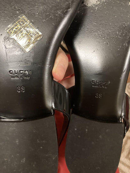 GUCCI Sandals Shoes Horse bit EU 38 US 8 Authentic