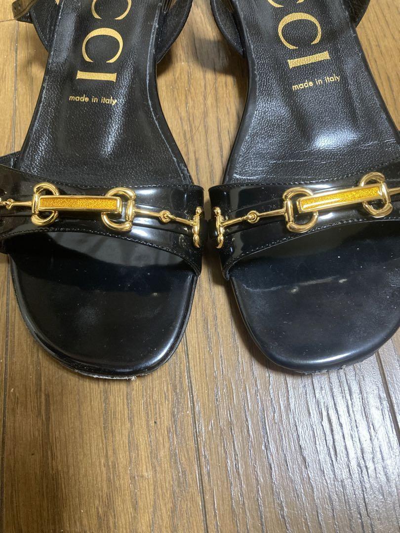 GUCCI Sandals Shoes Horse bit EU 38 US 8 Authentic