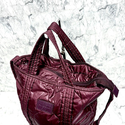 sea by chloe Purse shoulder bag handbag quilted purple Women's Used Authentic